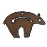 Spirit Bear Rusted Iron Pendant, 2"  #L315