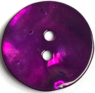 Re-Stocked Bright Purple Shiny Agoya Shell 3/4" 2-Hole Button 21mm, $1.45 each  #SK-1242