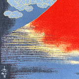 Mt. Fuji, Cotton Noren Panel from Japan, 19" x 44"  #KP11