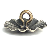 Repousse 5/8" Nickel Silver Button 15mm, Shank Back #SW-433