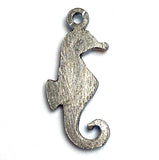 Seahorse Charm, Handpainted Blue, Metal Tiny 5/8" by Susan Clarke #SC161C