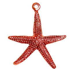 Starfish Charm, Handpainted Metal 3/4" by Susan Clarke #SC923