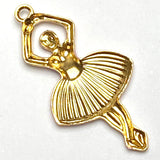 Ballerina Charm, Handpainted Metal 1" by Susan Clarke #SC993