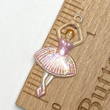 Ballerina Charm, Handpainted Metal 1" by Susan Clarke #SC993