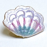Re-Stocked, Seashell Button, 7/16" Pearly Pastels, by Susan Clarke Originals #SC-162
