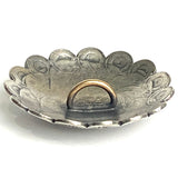 Zia Sunrise Scallop 1.25" Large Shank-Back Nickel Silver Southwest USA Made Button  #SW-438