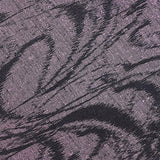 Muted Purple/Black Dynamic Currents Ikat Vintage Kimono Silk 14.5" x 77" Piece   #737
