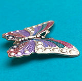 Running Low: Butterfly Button, Pearly Pastels, 1.5", Handpainted by Susan Clarke, #SC-569-P