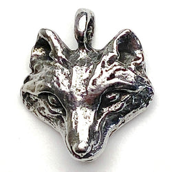 Wolf Pendant from Green Girl Studios 3/4" Pewter