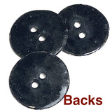 Black, White Roses Laser-Etched Button, 13/16" / 20mm 2-Hole   Pack of TWO  #SK-1173