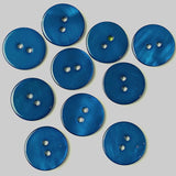 5/8" Navy Blue River Shell 2-hole Button, Pack of Buttons,  #1778-A