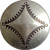 Four Corners Silver Concho Button 5/8" # WN13