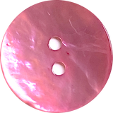 Pink Shiny Agoya Shell 13/16" 2-hole 20mm, Per Button  # SK-1238