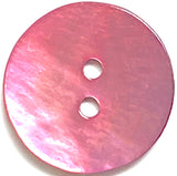 Pink Shiny Agoya Shell 13/16" 2-hole 20mm, Per Button  # SK-1238