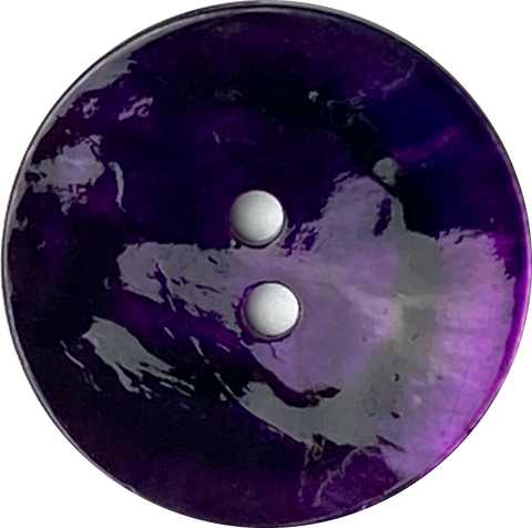 Dark Purple 11/16" Shiny Pearl Shell 2-hole Button #D-974
