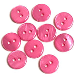 SALE, 3/8" Pink River Shell 2-hole Button, Pack of 10, #SK-2251