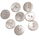 Light Gray-Taupe River Shell 5/8" 2-hole Button, Pack of 12  #SK-1788-Light Gray-Taupe