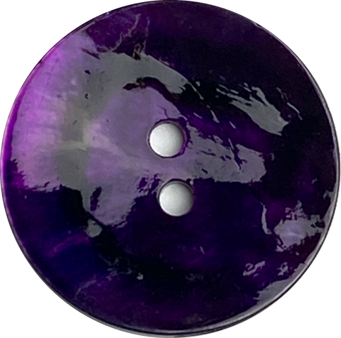 Dark Purple Shiny Pearl 7/8" - 15/16"  Shell 23mm 2-hole Button, #D-481