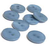 Cool Blue Gray River Shell 5/8" 2-hole Button, Pack of 8 for $8.25   #1789
