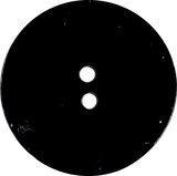 Re-Stocked, Black Shiny 1" Pearl Shell 26mm 2-hole Button, #D-095