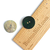Dark Emerald Green 7/8" -15/16" Shiny Pearl Shell 2-hole 23mm Per Button, #482-D