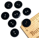 5/8" Black River Shell 2-hole Button, Pack of 8  #SK-1791