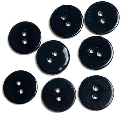 5/8" Black River Shell 2-hole Button, Pack of 8  #SK-1791