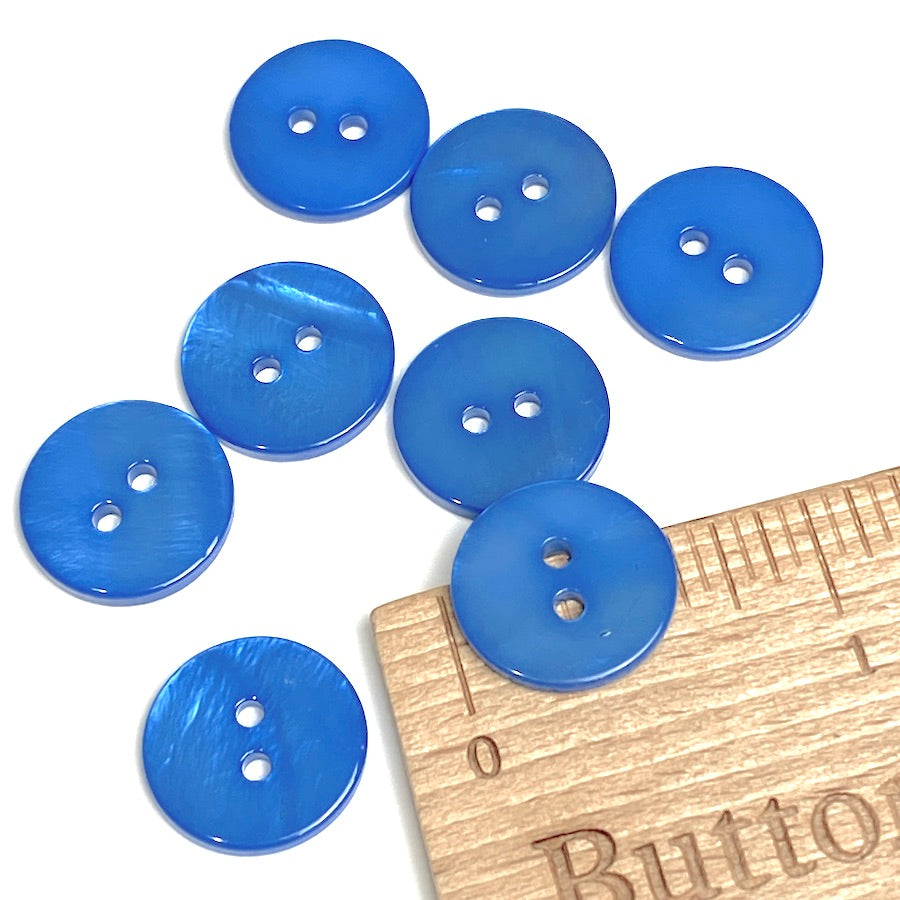 Re-stocked SALE, Bright Blue River Shell 5/8