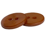 Brown River Shell 5/8" 2-Hole Button, Slightly Coppery, Pack of 8  #SK-1769-BR