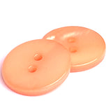 Orange Peach River Shell 11/16" 2-hole 18mm Button, Per Button, #SK-1794