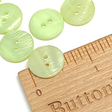 SALE,  Pastel Green River Shell 5/8" 2-hole Button, Pack of 8   #SK-1773