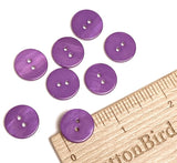 BULK DEAL, OVERSTOCK, Less Bright Purple River Shell 5/8" 2-hole Button, Pack of FIFTY   #SK-1779-522-50