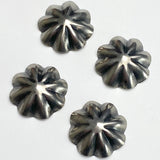 Re-Stocked 5/8" Repousse 8 Petals, Nickel Silver Shank Back Southwest Button 16mm USA-Made Shank Back  # SW-269