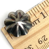 Re-Stocked 5/8" Repousse 8 Petals, Nickel Silver Shank Back Southwest Button 16mm USA-Made Shank Back  # SW-269