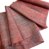 Sunset Storm Handweave, Vintage Kimono Silk from Japan By the Yard #401