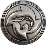 Re-Stocked, Spirit Bear 7/8" Southwest Button 22mm, Shank Back   #SW-61