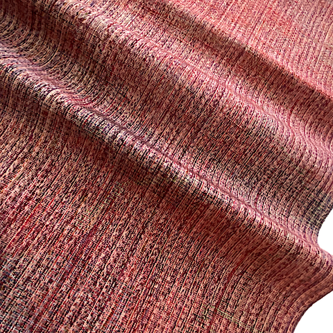 Sunset Storm Handweave, Vintage Kimono Silk from Japan By the Yard #401