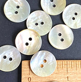 BULK DEAL of 110 Buttons, Moonrise Mother of Pearl Shell, 11/16" Iridescent 2-Hole 17.5mm Pack of 110  #KB-959-110