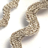 Flax Natural Linen Ric-Rac by the yard, 1/4" or 1/2"