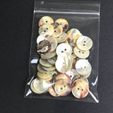 Re-Stocked, Moonrise Mother of Pearl Shell, 11/16" Iridescent 2-Hole Button 17.5mm Pack of 40+  #KB-959-40
