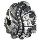 Pewter Leaf Button 1" / 25mm Shank Back Made in USA #SW-265