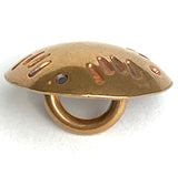 1/2" Bear Claws Brass Concho Shank Back Southwest Button  #WN32B