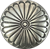 Re-Stocked: Southwest Sunflower 1.5" Shank Back Matte Finish Concho Button 1-1/2"  #SW-94