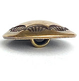 Tiny Morning Star Shiny Brass 1/2"Concho Button, Small Shank  USA  # WN22B-S