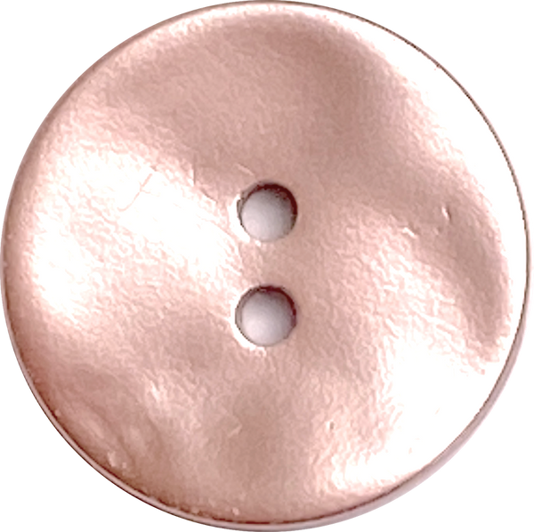 SALE, 7/8" - 15/16" Pale Pink Pearl 'Metallic' Shell 2-hole Button 23mm,  #D-484