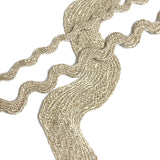 SALE Giant Flax Rustic Natural Linen Ric-Rac $2.00/ yard, 1-1/2" wide
