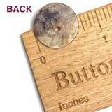 11/16" Deep Red Shiny Pearl Shell 2-hole 18mm Button, #D-904
