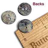 9/16"- 5/8" Deep Red Shiny Pearl Shell 2-hole 15mm Button, #D-845