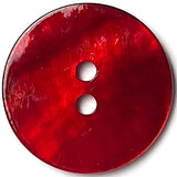 13/16" Deep Red Pearl Shell 2-hole 20mm, Per Button  #702-D