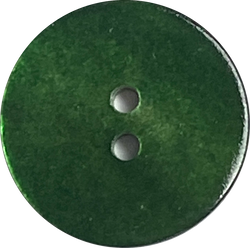 11/16" Dark Green Shiny Pearl MOP Shell 2-hole 18mm Button  #D-975
